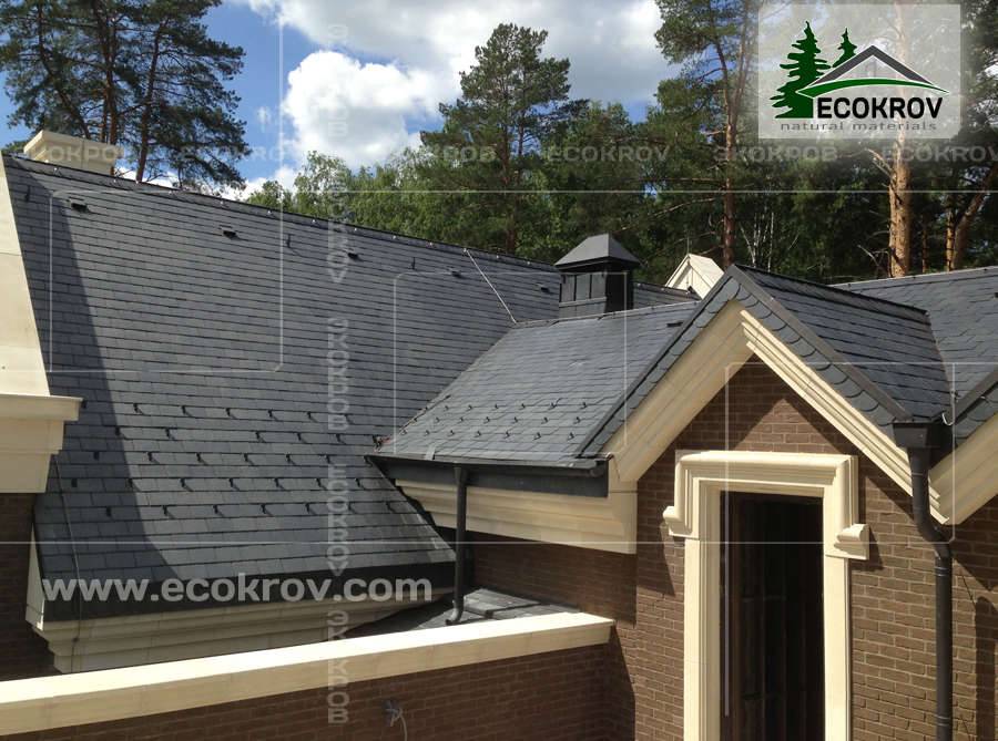Дорогая сланцевая кровля