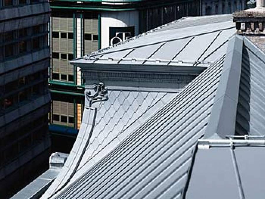 Цинк-титан и медь в элементах кровли