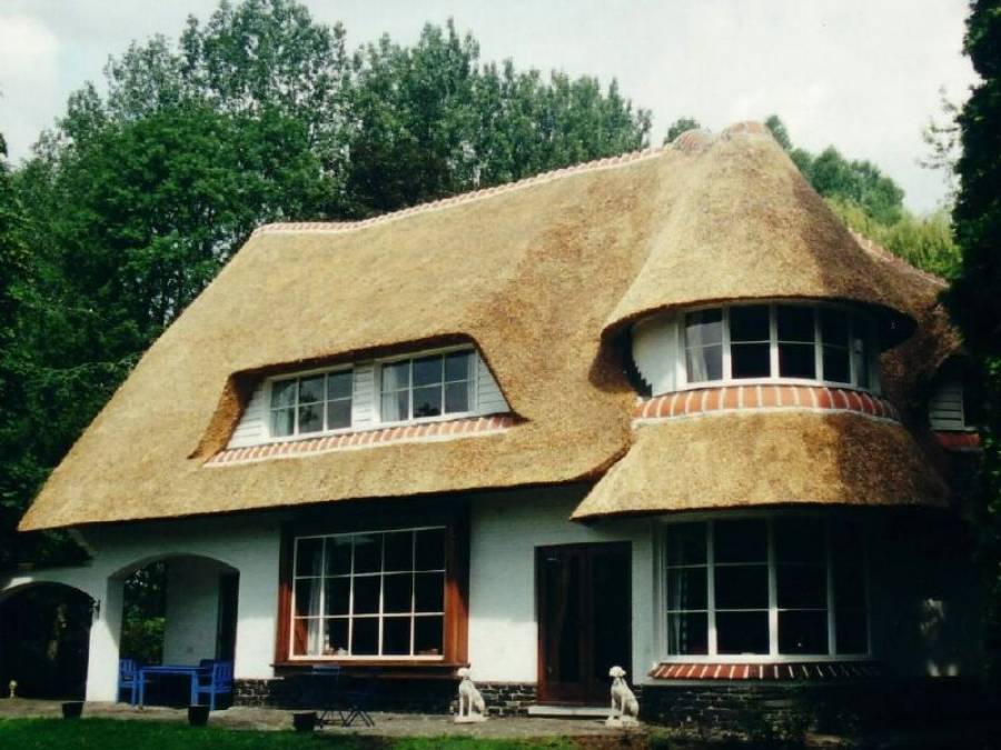 Структура соломенной крыши