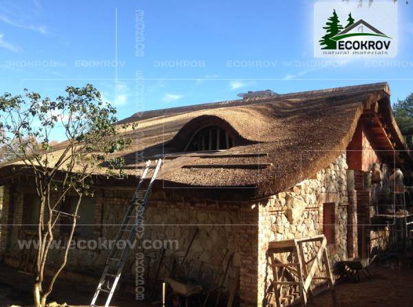 Соломенная, камышовая кровля