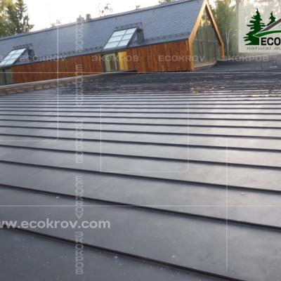 Фальцевая кровля из цинк-титана. 2014 год