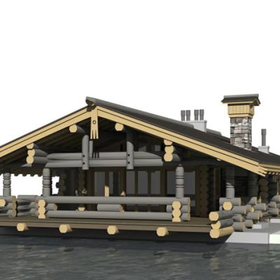 Кровля бани из дранки. Фоминское. 2012 год