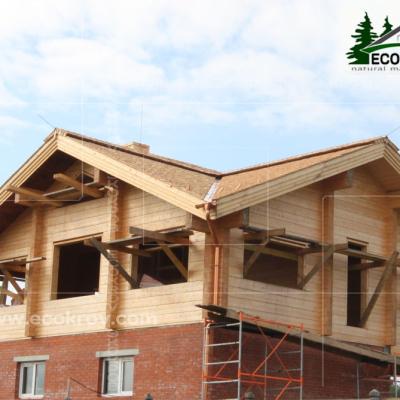 Деревянная кровля. Рязанская обл. 2013 год