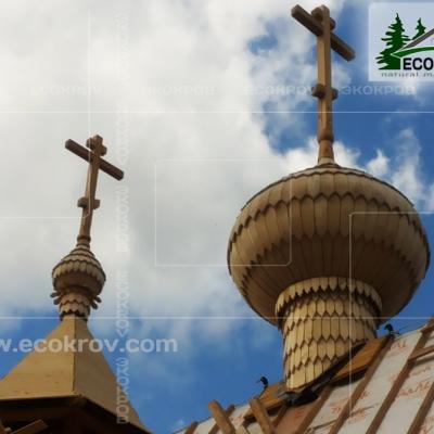 Главка храма из лемеха. 2014 год