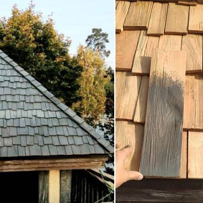 Замена камыша на дранку из лиственницы